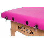 RestPro Classic 2 Pink Κρεβάτι Μασάζ Φυσικοθεραπείας Βαλίτσα Ξύλινο με θήκη φορητό